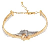 PULSEIRA EM OURO AMARELO E OURO BRANCO