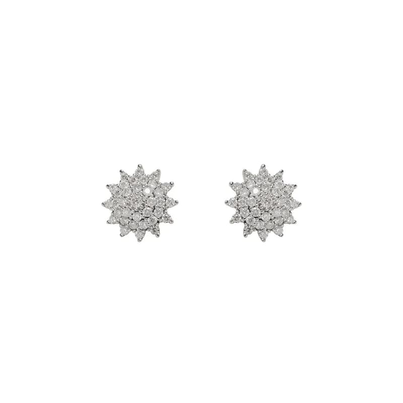 BRINCOS EM OURO AMARELO COM BRILHANTES 0,74 CTS