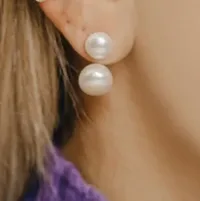 BRINCOS EM OURO AMARELO COM PEROLA