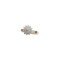 ANEL EM OURO AMARELO COM BRILHANTES 0,36 CTS ARO17